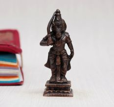 Handcrafted Copper Statue of Lord Hayagriva for Decor