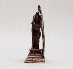 Vintage Copper Lord Ram Statue for Prayer Room