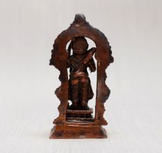 Vintage Copper Lord Ram Statue for Prayer Room
