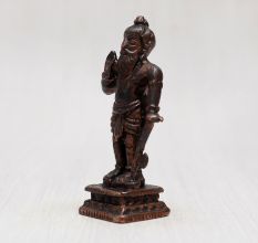 Handcrafted Lord Parshuram Copper Statue for Decor