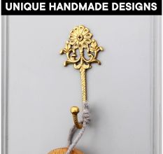 Antique Golden Brass Wall Hook for Hanging