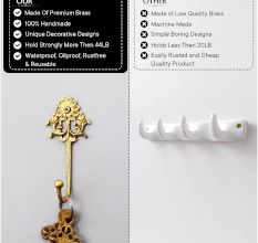 Antique Golden Brass Wall Hook for Hanging