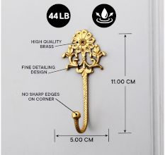 Antique Golden Brass Wall Hook for Hanging