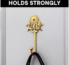 Antique Golden Brass Wall Hook for Hanging