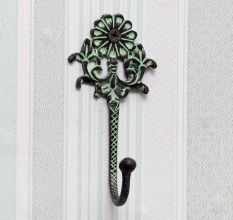 Green Premium-Quality Brass Wall Hook for Clothes