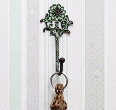 Green Premium-Quality Brass Wall Hook for Clothes