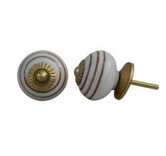 Brown Striped Knob