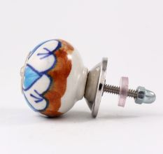 Turquoise Flower Knob