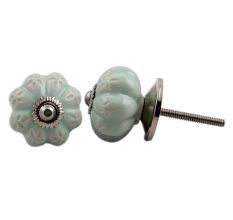 Sage Green Etched Knob