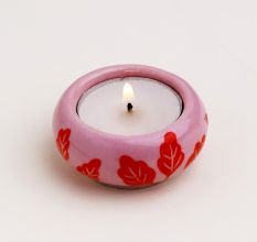 Modern Tea Light Holders Made of Ceramic in Set of 4