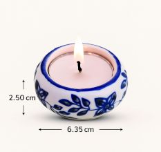 Decorative Modern Ceramic Tea Light Holders in Set of 4