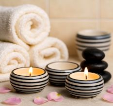 Handmade Tea Light Holder Made of Premium Ceramic in Set of 4