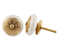 Cream Strewn Flat Knob-01