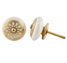 Cream Strewn Flat Knob-03