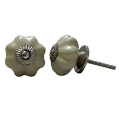 Cream Medium Melon Knob