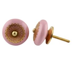 Pink Strewn Flat Knob-05
