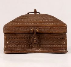 Handcrafted Brass Jewelry Box in Vintage Finish