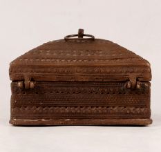 Handcrafted Brass Jewelry Box in Vintage Finish