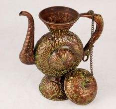 Vintage Copper Kettle in Islamic Art for Home & Office Decor