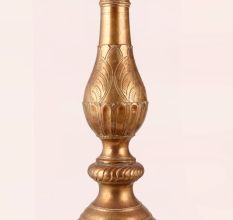 Antique Brown Peacock Oil Lamp Made of Premium Brass