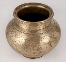 Vintage Brass Holy Water Pot for Home & Office Decor