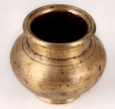 Traditionally Handmade Brass Water Pot in Antique Finish