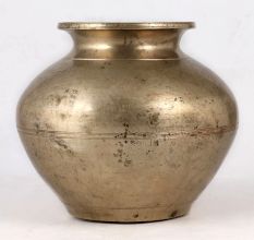 Finest-Quality Brass Holy Water Pot for Rituals