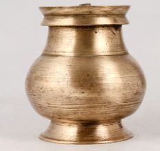 Antique Brass Water Pot with Spout for Hindu Rituals