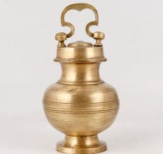 Premium Brass Holy Water Pot in Golden Finish