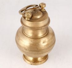 Premium Brass Holy Water Pot in Golden Finish
