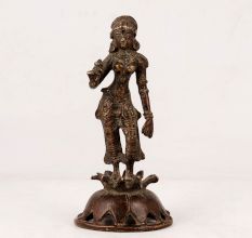 Handmade Hindu Goddess Parvati Brass Statue for Worship