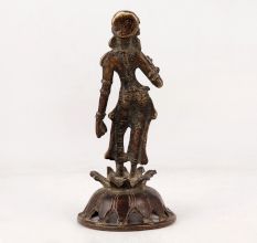 Handmade Hindu Goddess Parvati Brass Statue for Worship