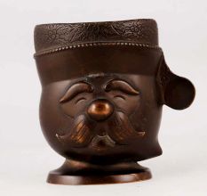 Handcrafted High-Quality Brass Pen Stand in Antique Finish