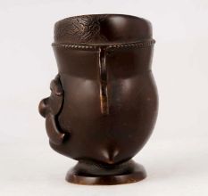 Handcrafted High-Quality Brass Pen Stand in Antique Finish