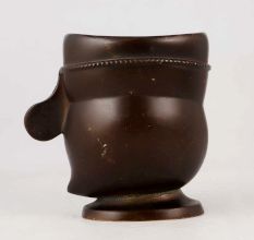 Handcrafted High-Quality Brass Pen Stand in Antique Finish