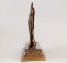 Handmade Brass Shankh Chakra Namah for Prayer Room