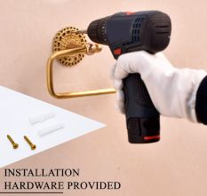 Handmade Premium Brass Toilet Paper Holder for Bathroom