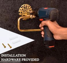 High-Quality Brass Tree Toilet Paper Holder for Bathroom