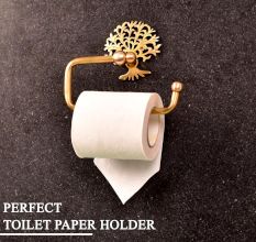 High-Quality Brass Tree Toilet Paper Holder for Bathroom