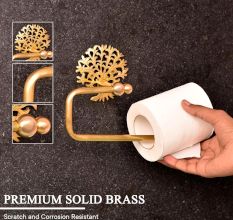 High-Quality Brass Tree Toilet Paper Holder for Bathroom