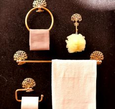 High-Quality Brass Tree Toilet Paper Holder for Bathroom
