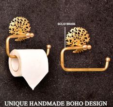 High-Quality Brass Tree Toilet Paper Holder for Bathroom