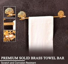 Handcrafted Premium Brass Tree Hanger in Set of 4