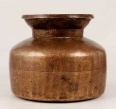 Handmade Brown Finish Water Pot Made of Brass