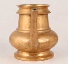 Golden Finish Brass Water Pot with Spout for DÃ©cor