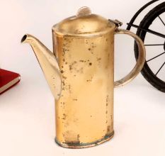 Vintage Golden Brass Kettle in English Art