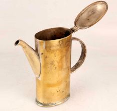 Vintage Golden Brass Kettle in English Art