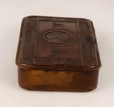 Vintage Rectangle-Shaped Brass Box for Decor