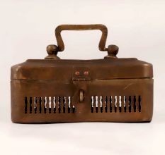 Handmade Vintage Brass Jewelry Box with Engraving