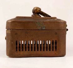 Handmade Vintage Brass Jewelry Box with Engraving